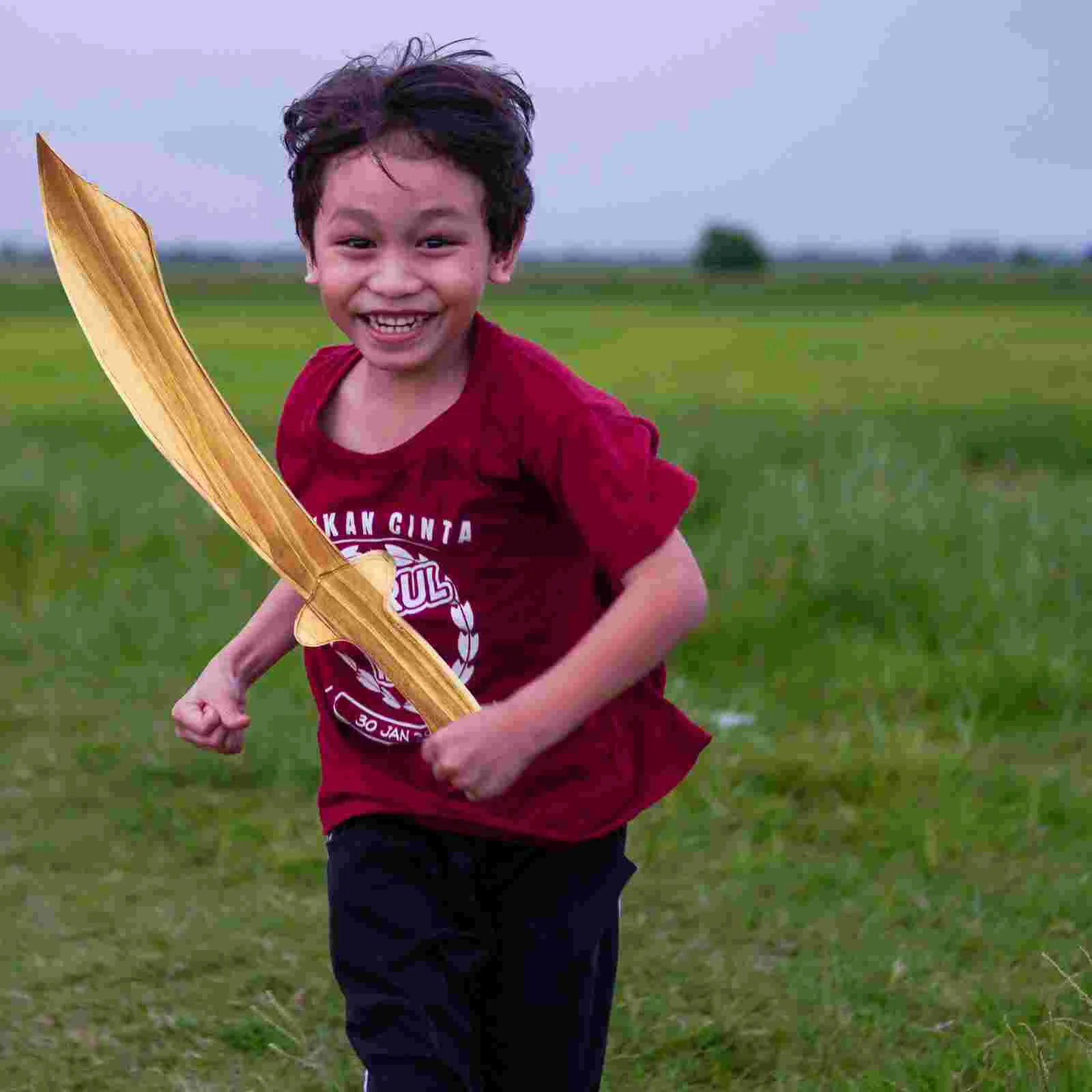 2 Pcs Wooden Toy Childrens Toys Sword Plaything Amulet Swords Kids Adventure Fighting
2 Pcs Wooden Toy Childrens Toys Sword Plaything Amulet Swords Kids Adventure Fighting
