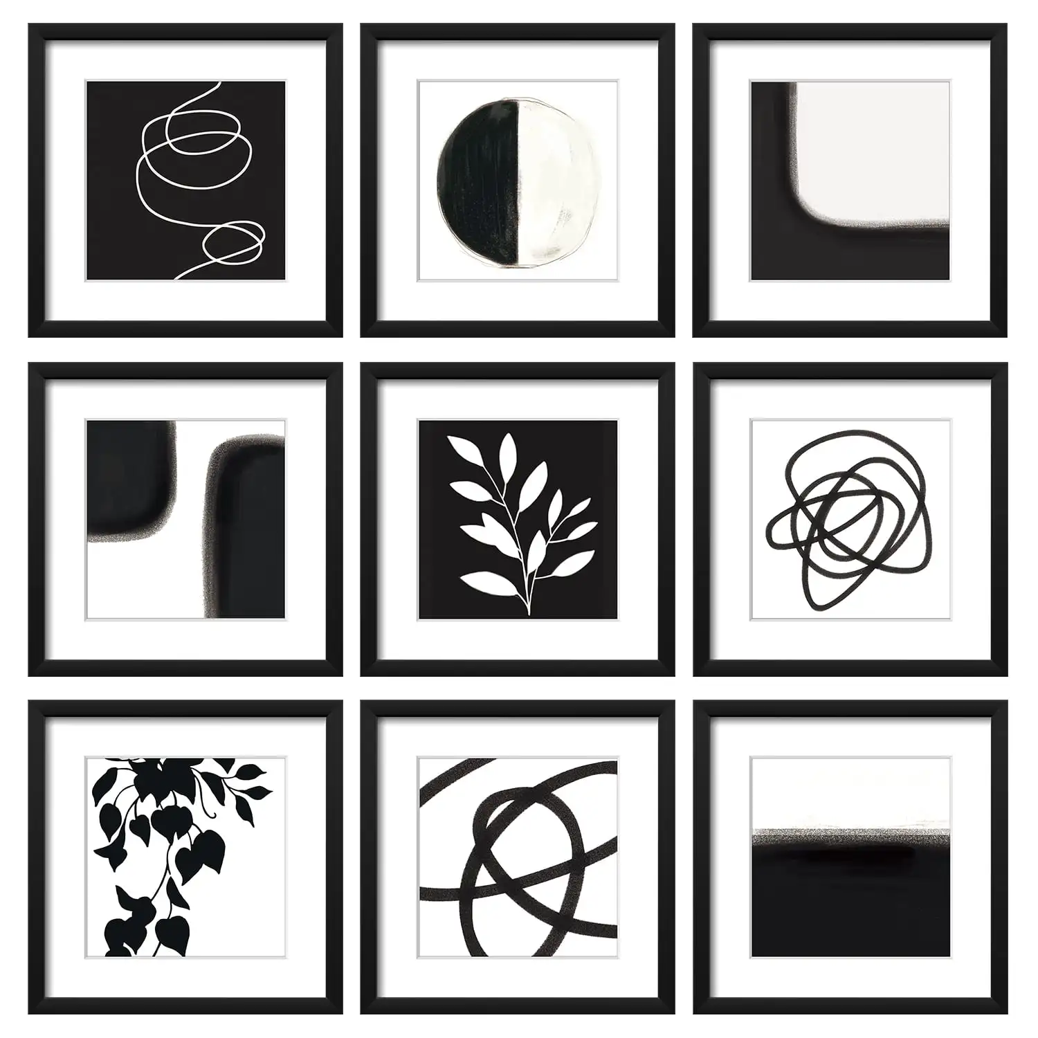 9 Piece 10x10 inch Black Gallery Wall Photo Frame Set Modern Picture Frame Set for Home or Living Room Decor
9 Piece 10x10 inch Black Gallery Wall Photo Frame Set Modern Picture Frame Set for Home or Living Room Decor