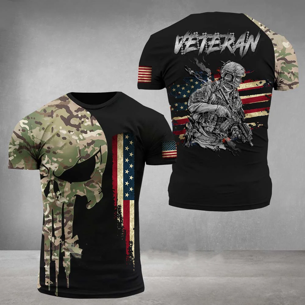 ARMY-VETERAN Amercian Soldier T shirts Men Casual T-shirts Round Neck Tops Male Short Sleeve Tees Camouflage Commando Clothing
ARMY-VETERAN Amercian Soldier T shirts Men Casual T-shirts Round Neck Tops Male Short Sleeve Tees Camouflage Commando Clothing