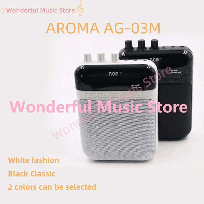 Aroma AG-03M 5W Guitar Amp Recorder Speaker TF Card Slot Compact Portable Multifunction Guitar Amplifier+USB Data Line
Aroma AG-03M 5W Guitar Amp Recorder Speaker TF Card Slot Compact Portable Multifunction Guitar Amplifier+USB Data Line