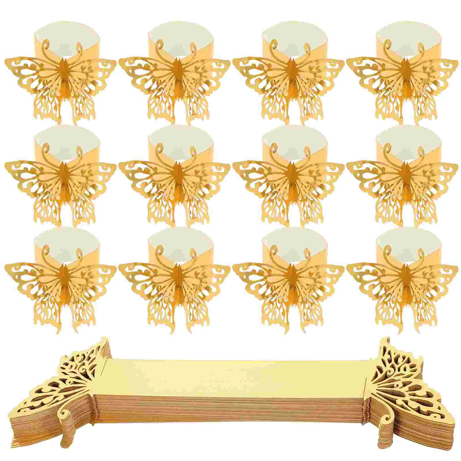50 Pcs Napkin Holder Rings Party Table Decor Napkin Ties Wedding Table Decor Butterfly Napkin Buckle Bright Gold Napkin Stand
50 Pcs Napkin Holder Rings Party Table Decor Napkin Ties Wedding Table Decor Butterfly Napkin Buckle Bright Gold Napkin Stand
