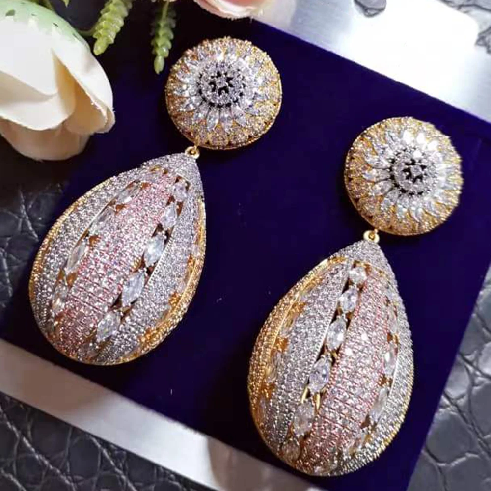 GODKI Роскошные африканские нигерийские серьги с шариками для женщин, свадебные серьги с кубическим цирконием, Дубай, свадебные украшения, Ле...
GODKI Роскошные африканские нигерийские серьги с шариками для женщин, свадебные серьги с кубическим цирконием, Дубай, свадебные украшения, Ле...