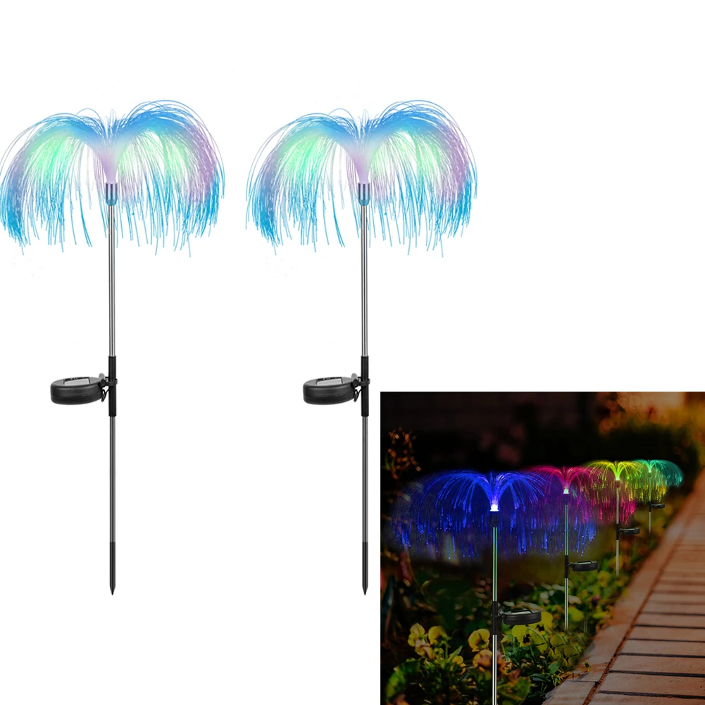 LED Solar Light Fiber Optic Jellyfish Colorful Lamp Color Changing Outdoor Garden Ground Lawn Pathway Street Lighting Decor
LED Solar Light Fiber Optic Jellyfish Colorful Lamp Color Changing Outdoor Garden Ground Lawn Pathway Street Lighting Decor