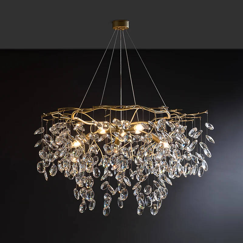 Led Art Chandelier Pendant Lamp Light Room Decor Luxury Branch Shape Crystal European Style Home House Decoration Living
Led Art Chandelier Pendant Lamp Light Room Decor Luxury Branch Shape Crystal European Style Home House Decoration Living
