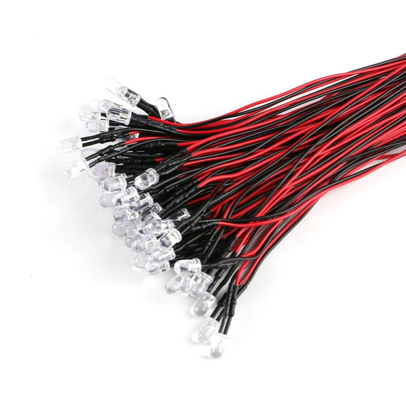 10pcs Water Clear LED Diodes F5 5mm Red/Green/Blue/Yellow/UV/Orange/Pink/Warm/White/RGB Pre-Wired 20cm Cable 5V-12VDC
10pcs Water Clear LED Diodes F5 5mm Red/Green/Blue/Yellow/UV/Orange/Pink/Warm/White/RGB Pre-Wired 20cm Cable 5V-12VDC