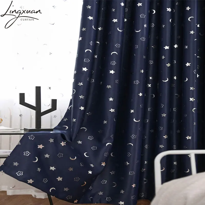 Modern Star Moon Printed Blackout Curtains for Living Room Heat Insulation Thick Curtain Window For Children's Bedroom Drapes
Modern Star Moon Printed Blackout Curtains for Living Room Heat Insulation Thick Curtain Window For Children's Bedroom Drapes