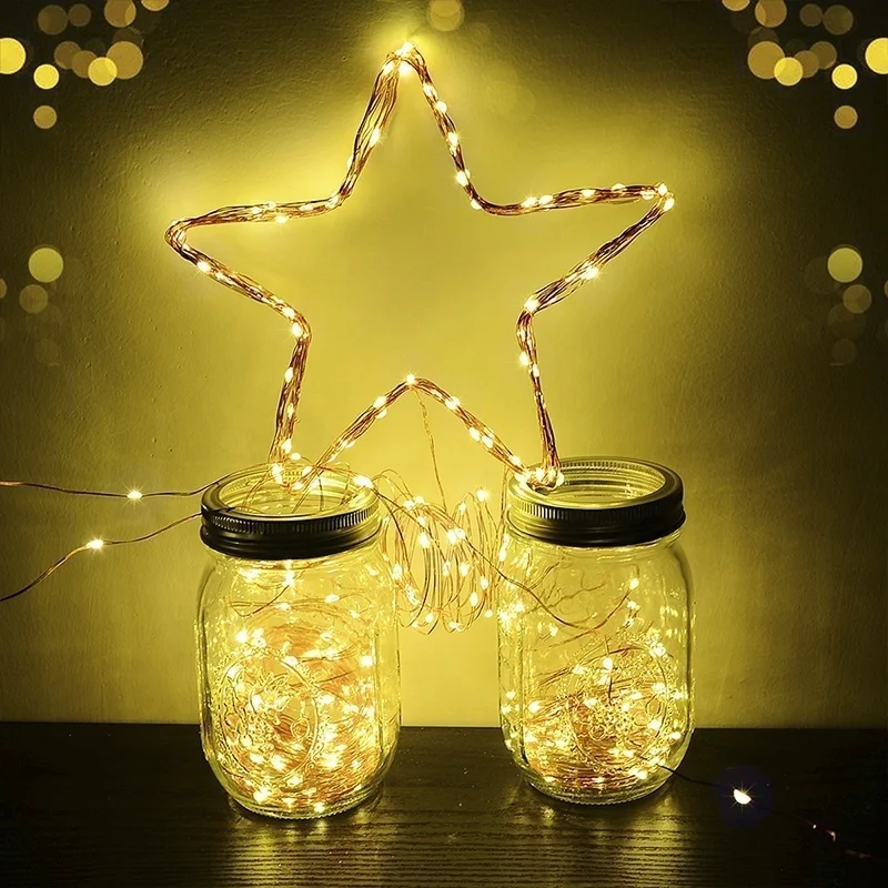 100/50LEDs Firy Lights Copper Wire String Lights USB Christms Grlnd Indoor Bedroom Wedding Decor Light New Yer Ornments
100/50LEDs Firy Lights Copper Wire String Lights USB Christms Grlnd Indoor Bedroom Wedding Decor Light New Yer Ornments