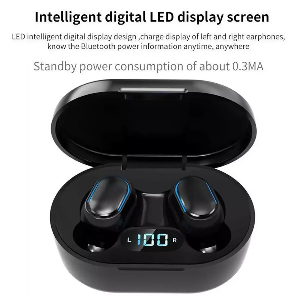 TWS Wireless Headphones 5.0 Bluetooth Earphones With Mic For Mobile Phone LED Display Sports Stereo In-ear Earbuds Headset Gamer
TWS Wireless Headphones 5.0 Bluetooth Earphones With Mic For Mobile Phone LED Display Sports Stereo In-ear Earbuds Headset Gamer