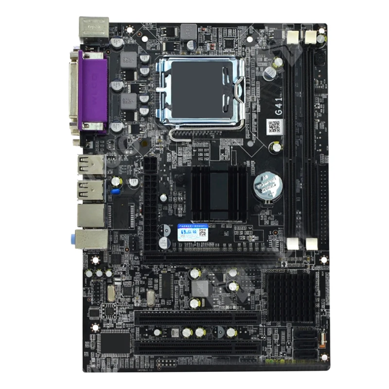 G41 Desktop Computer Motherboard Ddr3 Dual Channel 8G USB 2.0 Sata Motherboard Supports LGA 771 Series CPU
G41 Desktop Computer Motherboard Ddr3 Dual Channel 8G USB 2.0 Sata Motherboard Supports LGA 771 Series CPU