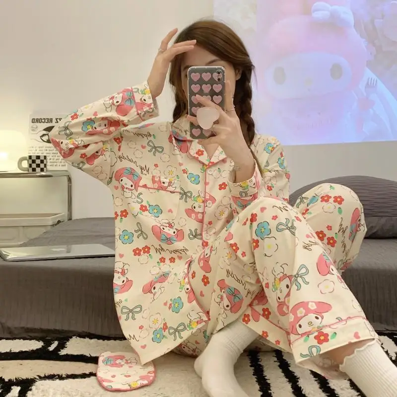 2023 Kawaii Мультфильм Sanrioed весна лето осень брюки с длинным рукавом женский пижамный комплект милый аниме Девочки Мягкая Домашняя одежда подарок
2023 Kawaii Мультфильм Sanrioed весна лето осень брюки с длинным рукавом женский пижамный комплект милый аниме Девочки Мягкая Домашняя одежда подарок