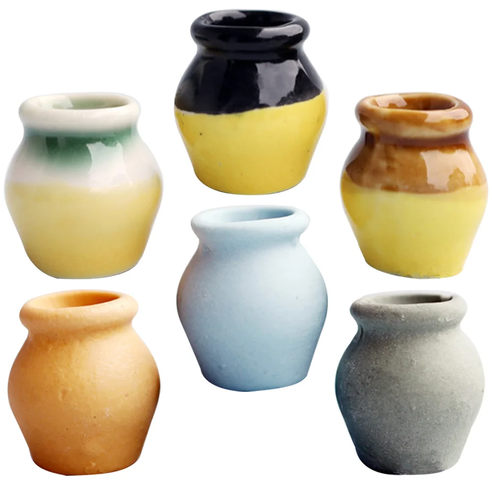 Pots Mini Vaseflower Miniature Furniture Accessories Porcelain Decoration Figurines Ceramics Micro Ornament Landscape Model
Pots Mini Vaseflower Miniature Furniture Accessories Porcelain Decoration Figurines Ceramics Micro Ornament Landscape Model