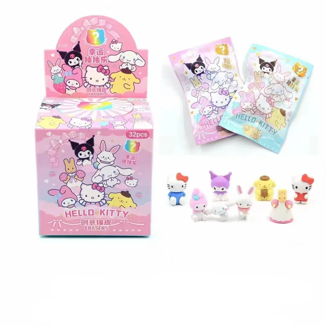 32pcs Sanrio Collection Cartoon Blind Bag Pencil Eraser Cinnamoroll Kuromi My Melody Student Stationery Children's Toy Gift 
32pcs Sanrio Collection Cartoon Blind Bag Pencil Eraser Cinnamoroll Kuromi My Melody Student Stationery Children's Toy Gift
