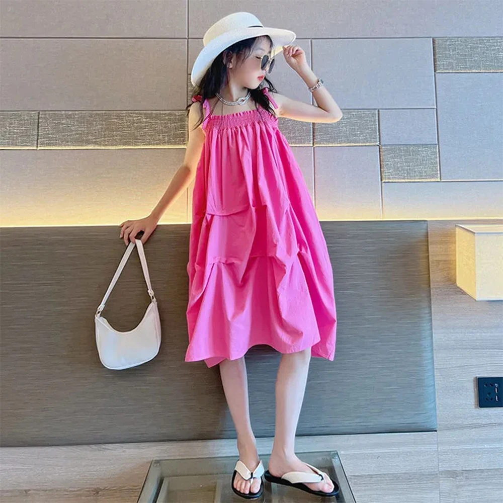 Girls Dresses Clothing Summer 2023 Fashion Korean Version Solid Color Sling Princess Dress for 4-15y kids clothes for Girls
Girls Dresses Clothing Summer 2023 Fashion Korean Version Solid Color Sling Princess Dress for 4-15y kids clothes for Girls