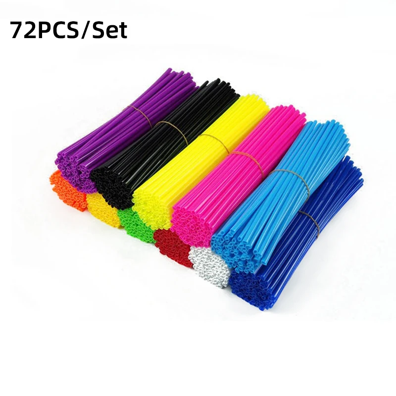 72 Pcs Motorcycle Wheel Spoked Protector Wraps Rims Skin Trim Covers Pipe For Motocross Bicycle Bike Cool Accessories 11 Colors
72 Pcs Motorcycle Wheel Spoked Protector Wraps Rims Skin Trim Covers Pipe For Motocross Bicycle Bike Cool Accessories 11 Colors