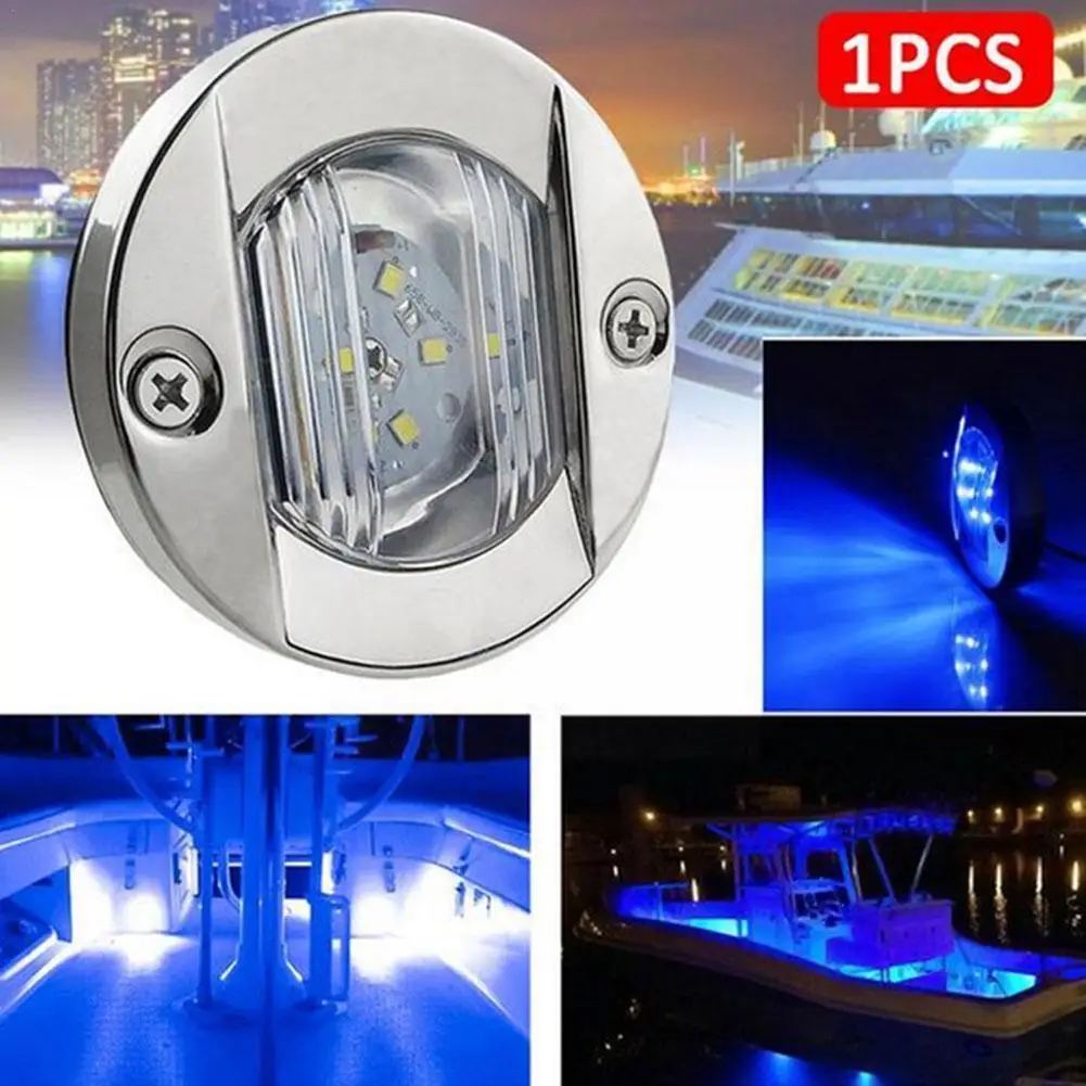 

1Pcs 6LED Stern Light Round ABS Cold White LED Tail Accessories DC Lamp Waterproof Boat Yacht Marine Transom Boat RV 12V H6M7