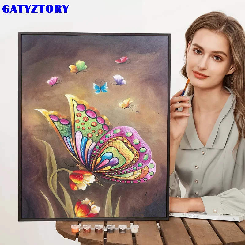 GATYZTORY 60x75cm Butterfly Pictures By Number DIY Drawing On Canvas HandPainted Art Acrylic By Number Kits Home Decor Gift Diyc
GATYZTORY 60x75cm Butterfly Pictures By Number DIY Drawing On Canvas HandPainted Art Acrylic By Number Kits Home Decor Gift Diyc