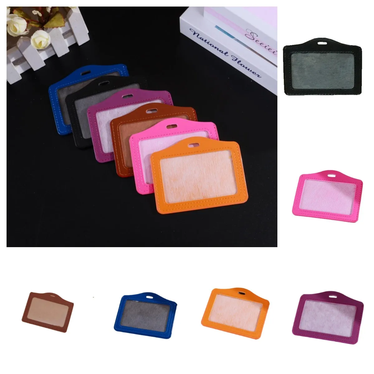 New Business Pu Leather ID Badge Students Name Card Holder with Clear Window Horizontal Cards Organizer School Office Supplies
New Business Pu Leather ID Badge Students Name Card Holder with Clear Window Horizontal Cards Organizer School Office Supplies