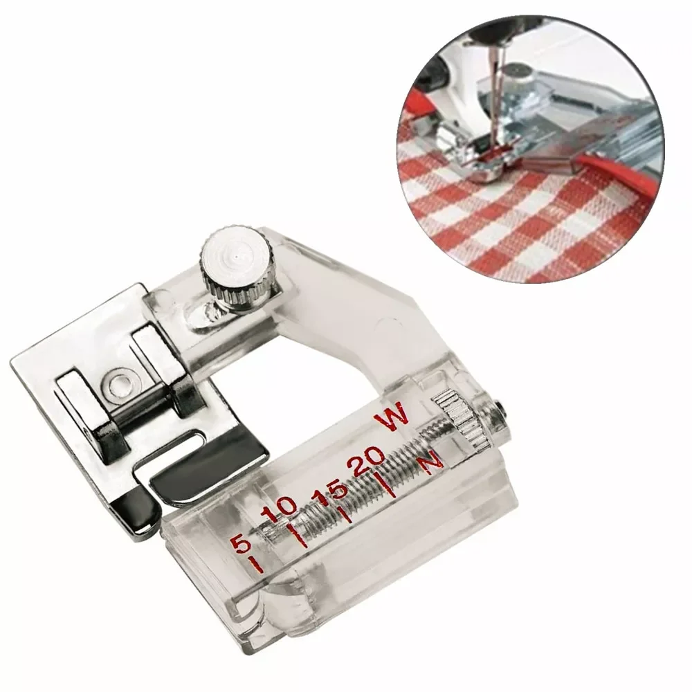 ADJUSTABLE BIAS TAPE SNAP ON 6290 BINDER FOOT AJUSTABLE BINDING SNAP-ON BIAS BINDER SEWING MACHINE PART PRESSER FEET AA7011
ADJUSTABLE BIAS TAPE SNAP ON 6290 BINDER FOOT AJUSTABLE BINDING SNAP-ON BIAS BINDER SEWING MACHINE PART PRESSER FEET AA7011