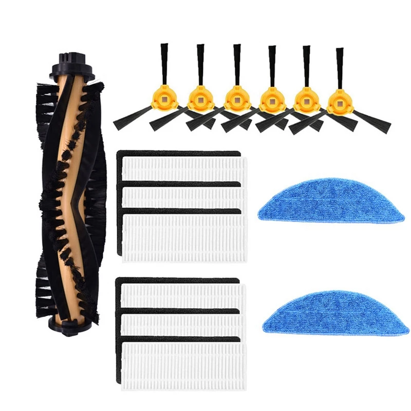 Hepa Filter Roll Brush Primary Filter Mop For Ecovacs Deebot N79S N79 For Conga Excellence 990 Brush Cover For Eufy 11C 
Hepa Filter Roll Brush Primary Filter Mop For Ecovacs Deebot N79S N79 For Conga Excellence 990 Brush Cover For Eufy 11C