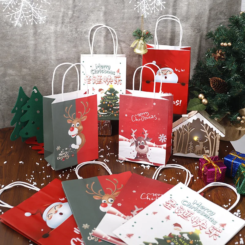 Christmas Gift Bag Christmas Eve Gift Bags Apple Packaging Creative Kraft Paper Bag Candy Gift Bag For Party Christmas Supplies
Christmas Gift Bag Christmas Eve Gift Bags Apple Packaging Creative Kraft Paper Bag Candy Gift Bag For Party Christmas Supplies