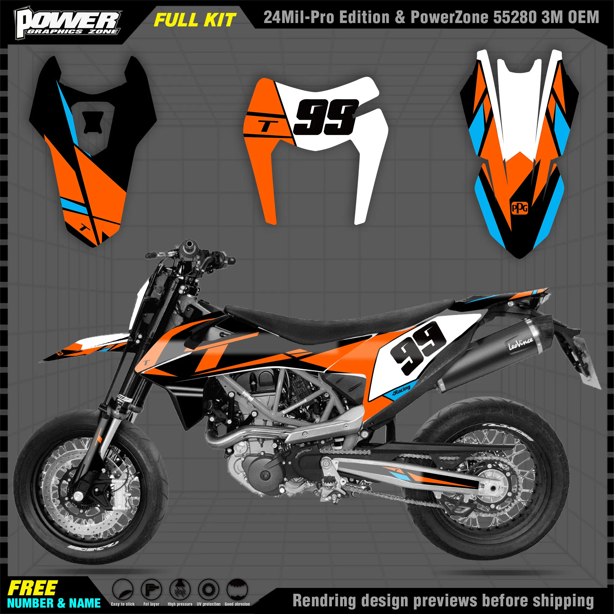 PowerZone Custom Team Graphics Backgrounds Decals 3M Stickers Kit For KTM 19-21SMC-R 011
PowerZone Custom Team Graphics Backgrounds Decals 3M Stickers Kit For KTM 19-21SMC-R 011