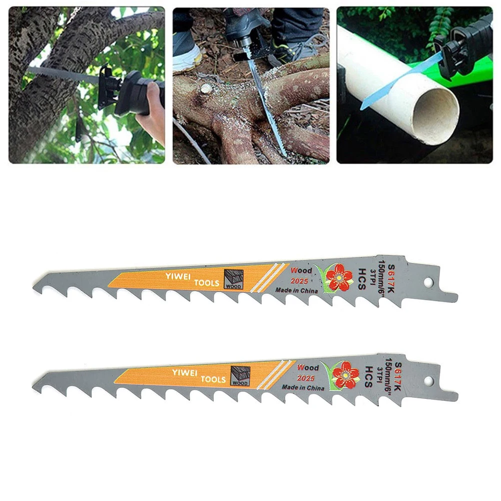 2Pcs Reciprocating HCS Saw Blades Jigsaw Multi Cutter Blade S617K 150mm Multitool Cutting Disc For Wood Board Plastic Cutting
2Pcs Reciprocating HCS Saw Blades Jigsaw Multi Cutter Blade S617K 150mm Multitool Cutting Disc For Wood Board Plastic Cutting