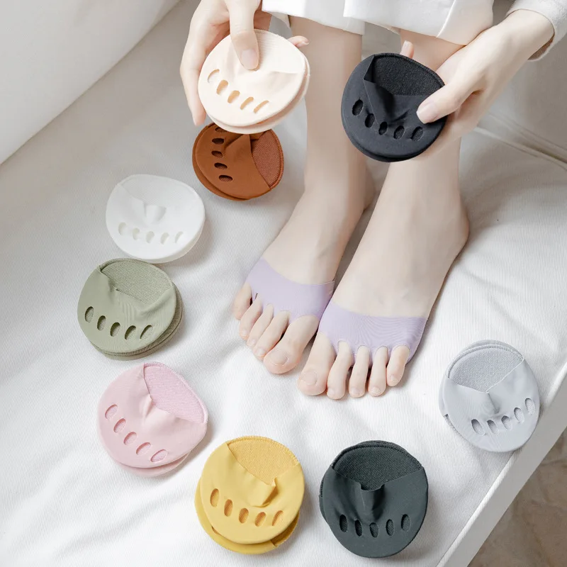 Ice Silk Invisible Socks Inserts for Five Toes Forefoot Pads Women High Heels Half Insoles Foot Pain Care Summer Thin Breathable
Ice Silk Invisible Socks Inserts for Five Toes Forefoot Pads Women High Heels Half Insoles Foot Pain Care Summer Thin Breathable
