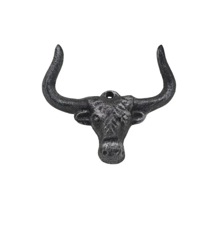 Винтажные крючки-фигуры головы быка
Винтажные крючки-фигуры головы быка