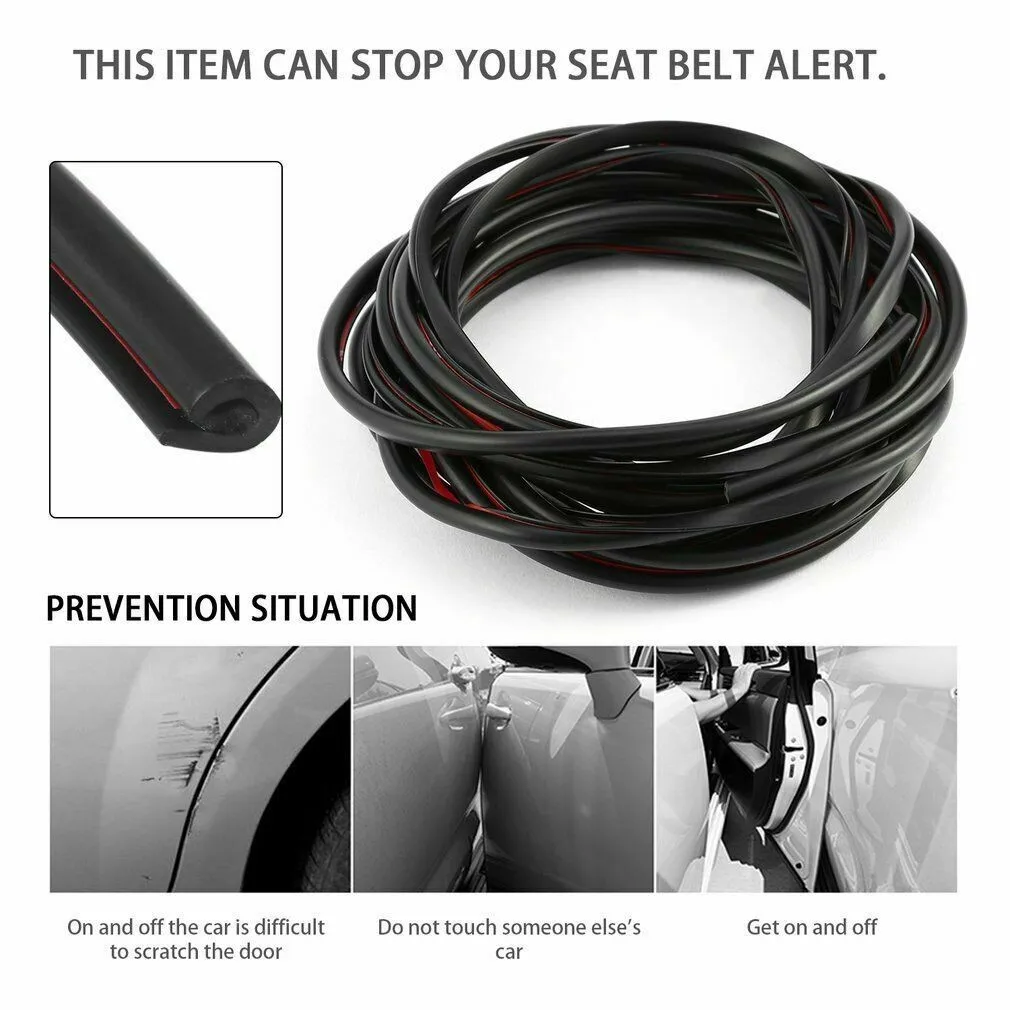5M Car Door Anti-Collision Strip U Shape Guard Seal Tape Strips Rubber Black Windproof Protection Decorative Seal Auto Access
5M Car Door Anti-Collision Strip U Shape Guard Seal Tape Strips Rubber Black Windproof Protection Decorative Seal Auto Access