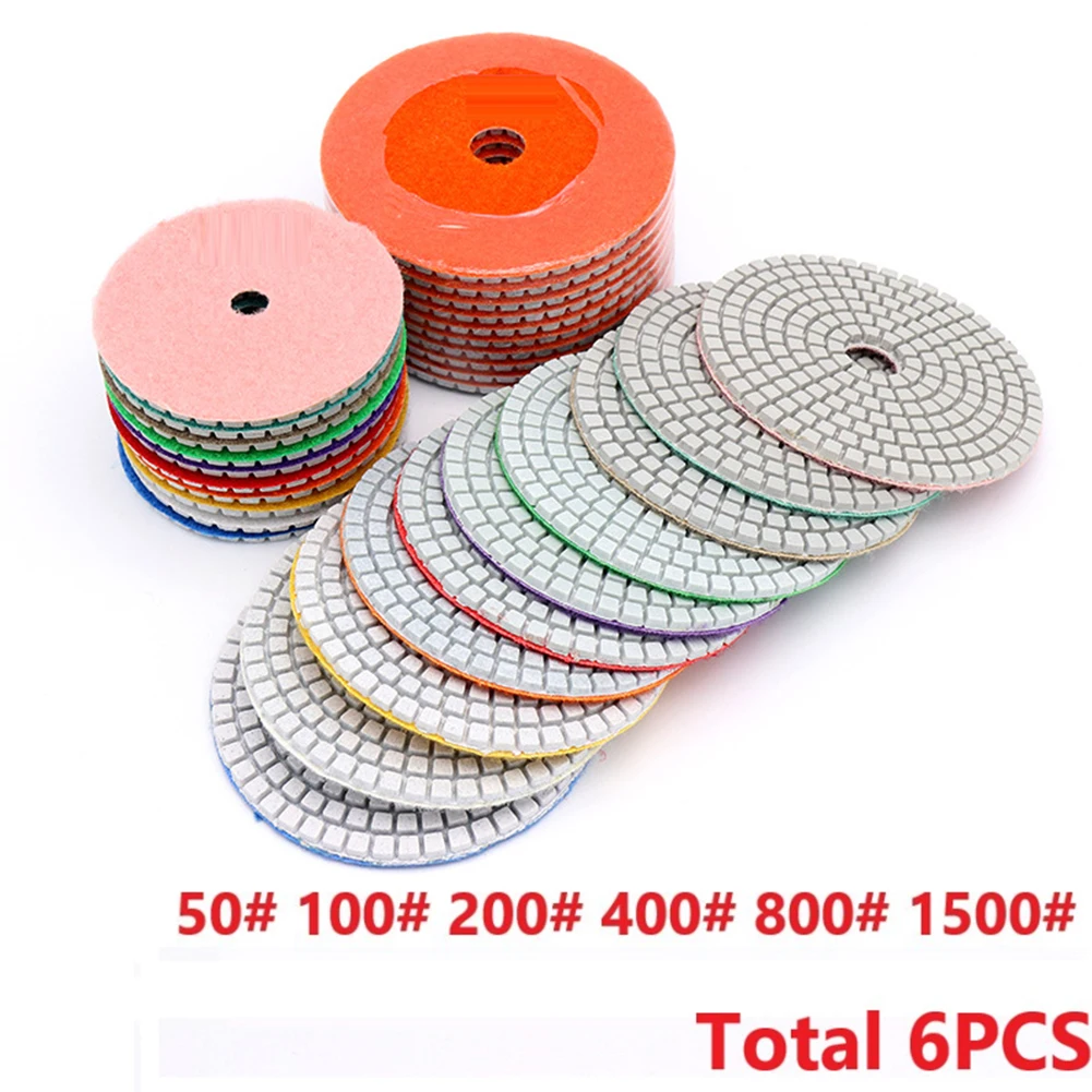 7pcs Diamond Polishing Pads Flexible Rinding Discs Sanding Discs For Marble Granite Concrete Stone Grinding Tools 4inch
7pcs Diamond Polishing Pads Flexible Rinding Discs Sanding Discs For Marble Granite Concrete Stone Grinding Tools 4inch