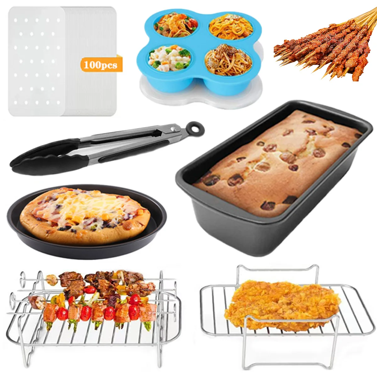 7 шт./упаковка, универсальные антипригарные кухонные принадлежности
7 шт./упаковка, универсальные антипригарные кухонные принадлежности