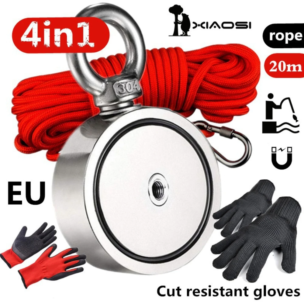 2022 Salvage Magnet / Magnet Treasure Hunt Product 4in1 Strong Magnet + 10/20M Rope + Anti-Slip Gloves + Anti-Cutting Gloves
2022 Salvage Magnet / Magnet Treasure Hunt Product 4in1 Strong Magnet + 10/20M Rope + Anti-Slip Gloves + Anti-Cutting Gloves