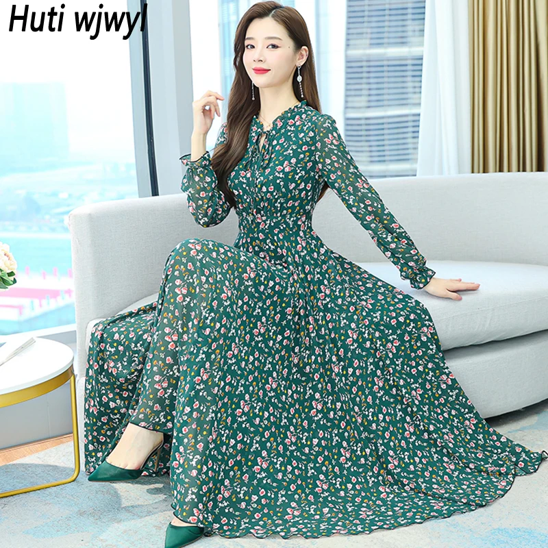 Женское шифоновое платье с длинным рукавом, винтажное повседневное пляжное платье макси в стиле бохо, элегантный облегающий вечерний сарафан с цветочным принтом, весна-лето 2023
Женское шифоновое платье с длинным рукавом, винтажное повседневное пляжное платье макси в стиле бохо, элегантный облегающий вечерний сарафан с цветочным принтом, весна-лето 2023