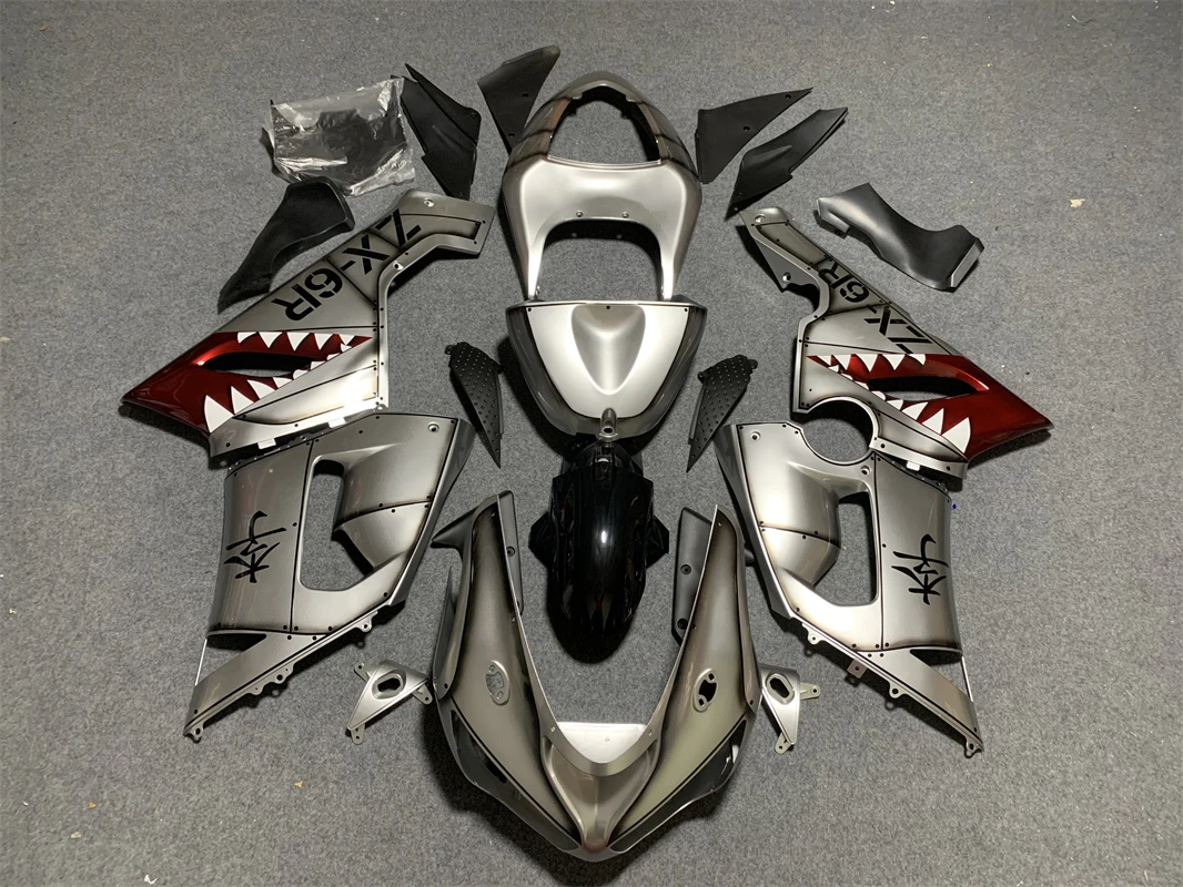 New ABS Plastic Shell Motorcycle Fairing kit Fit For Kawasaki Ninja ZX6R 636 ZX-6R 2005 2006 05 06 Custom silver
New ABS Plastic Shell Motorcycle Fairing kit Fit For Kawasaki Ninja ZX6R 636 ZX-6R 2005 2006 05 06 Custom silver