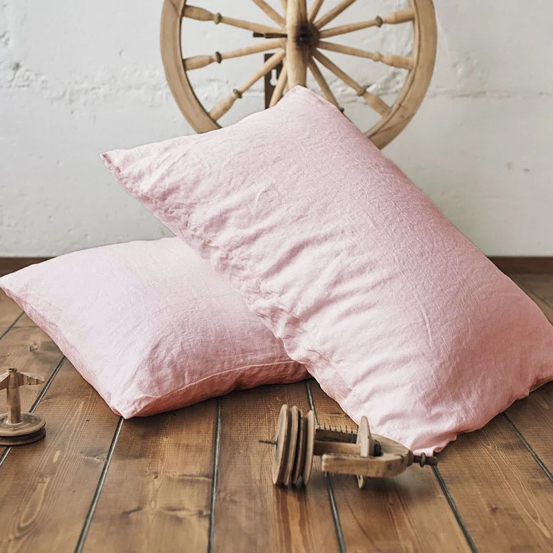 Linen pillowcases a pair of summer refreshing sweat-absorbing pillowcases soft enzyme washable solid color simple pillowcases
Linen pillowcases a pair of summer refreshing sweat-absorbing pillowcases soft enzyme washable solid color simple pillowcases