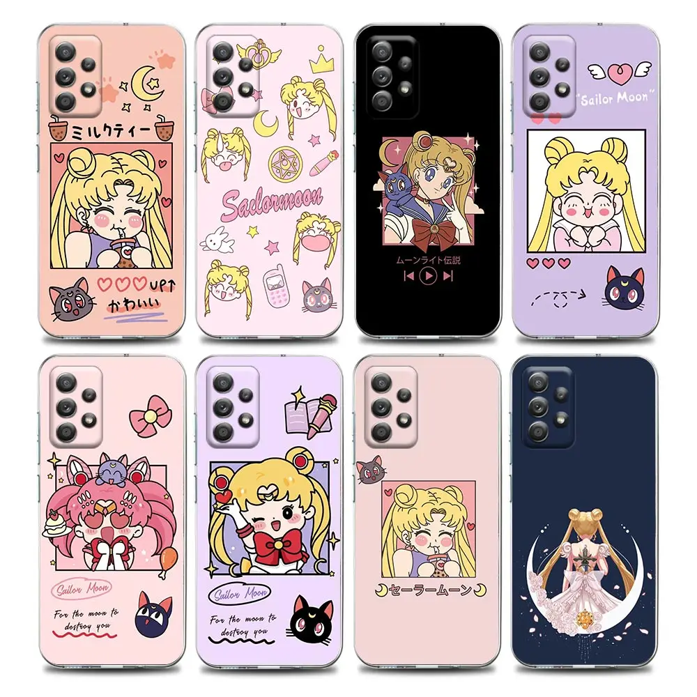 Japan Anime Cute Cartoon Sailor Moon Clear Phone Case for Samsung A01 A02 A02s A11 A12 A21 A31 A41 A32 A51 A71 A42 A52 A72 Case
Japan Anime Cute Cartoon Sailor Moon Clear Phone Case for Samsung A01 A02 A02s A11 A12 A21 A31 A41 A32 A51 A71 A42 A52 A72 Case