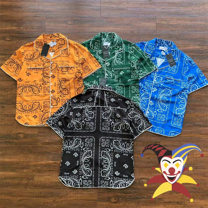 Кешью принт рубашки от ревеня для мужчин и женщин, рубашка с коротким рукавом, свободного покроя, 1:1, лучшее качество 
Кешью принт рубашки от ревеня для мужчин и женщин, рубашка с коротким рукавом, свободного покроя, 1:1, лучшее качество