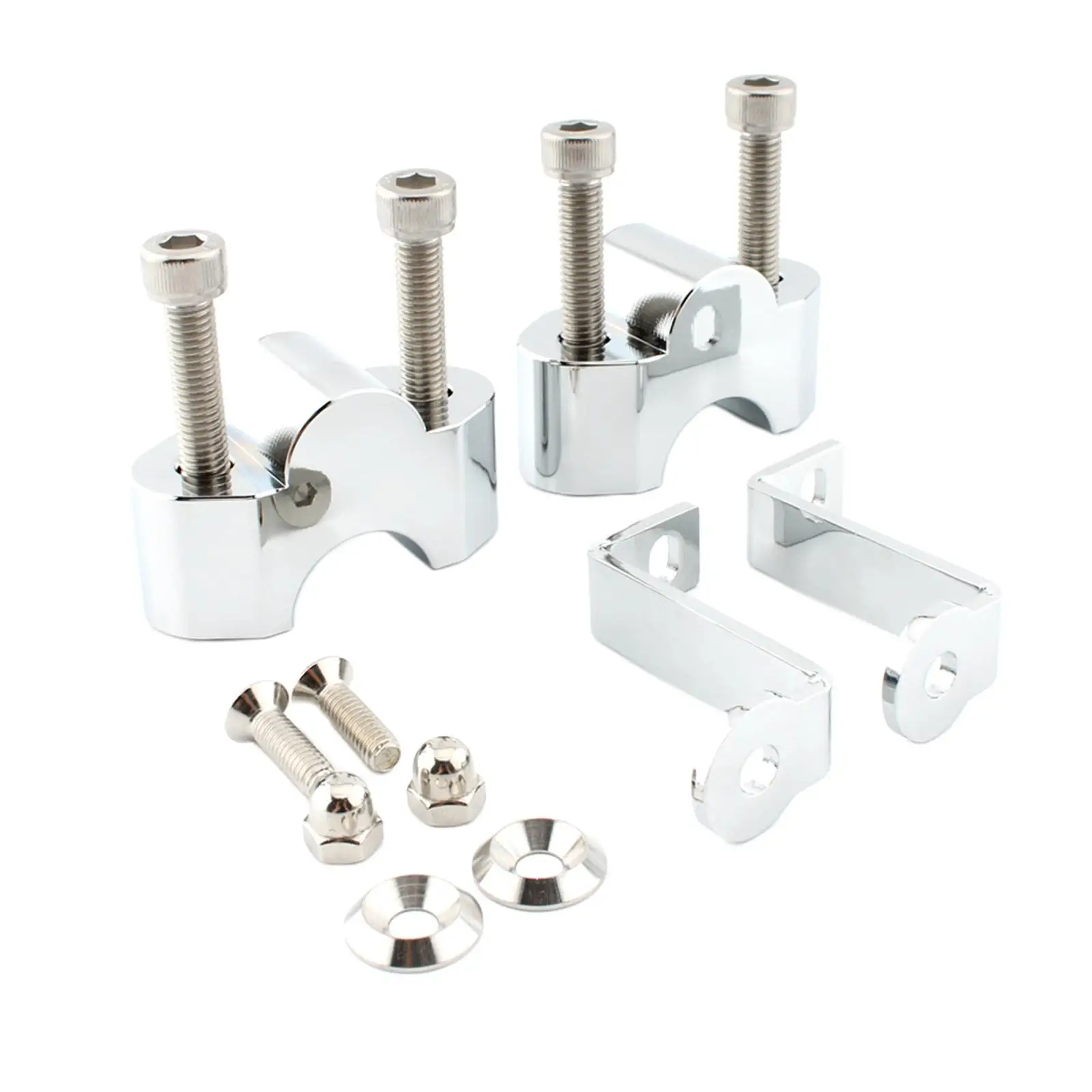 2x Handlebar Heightening Riser Bar Clamp Mount for Replacement
2x Handlebar Heightening Riser Bar Clamp Mount for Replacement