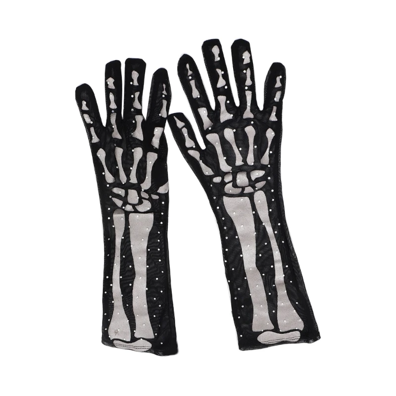Halloween Skeleton Bone Long Gloves for Adult Women Spooky Costume Mesh Elbow Gloves Cosplay Party Props Gothic Gloves
Halloween Skeleton Bone Long Gloves for Adult Women Spooky Costume Mesh Elbow Gloves Cosplay Party Props Gothic Gloves