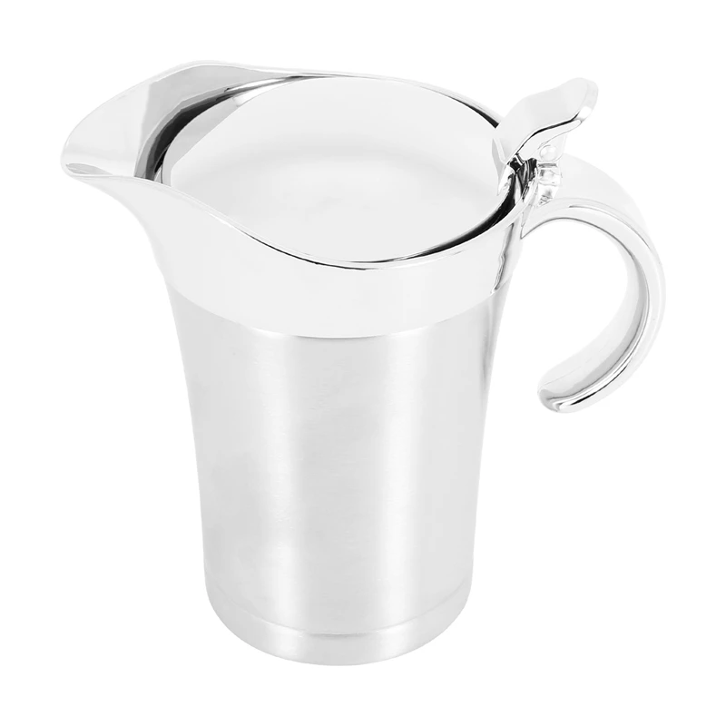Gravy Boat,Kitchen Stainless Steel Double Wall Insulated Gravy Boat Sauce Jug With Lid (750Ml)
Gravy Boat,Kitchen Stainless Steel Double Wall Insulated Gravy Boat Sauce Jug With Lid (750Ml)
