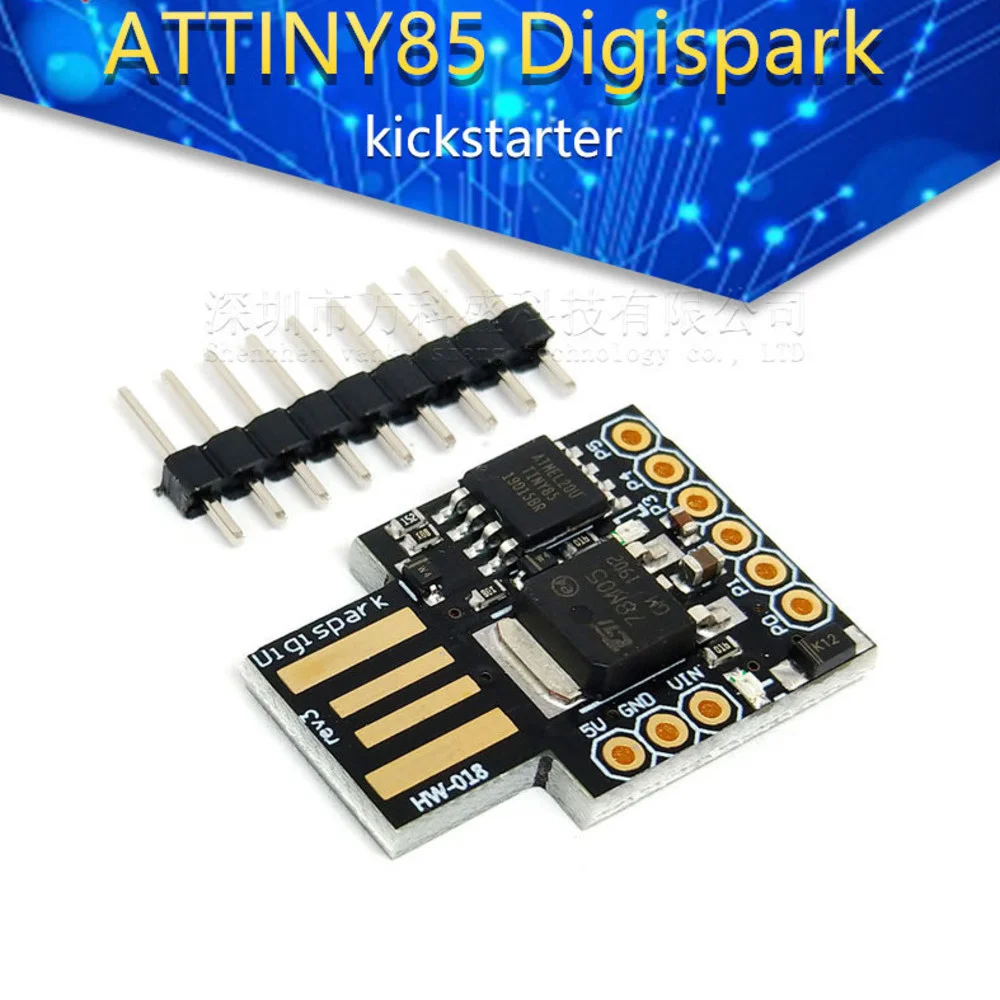 DHL 200Pcs Blue Black TINY85 Digispark Kickstarter Micro Development Board ATTINY85 Module For Arduino IIC I2C USB
DHL 200Pcs Blue Black TINY85 Digispark Kickstarter Micro Development Board ATTINY85 Module For Arduino IIC I2C USB