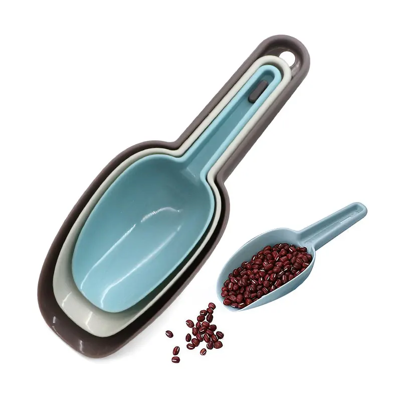 

3Pcs Plastic Ice Shovel For Candy Dessert Grain Flour Measuring Scoop Serving Kitchen Bar Gadgets Accessories Tool