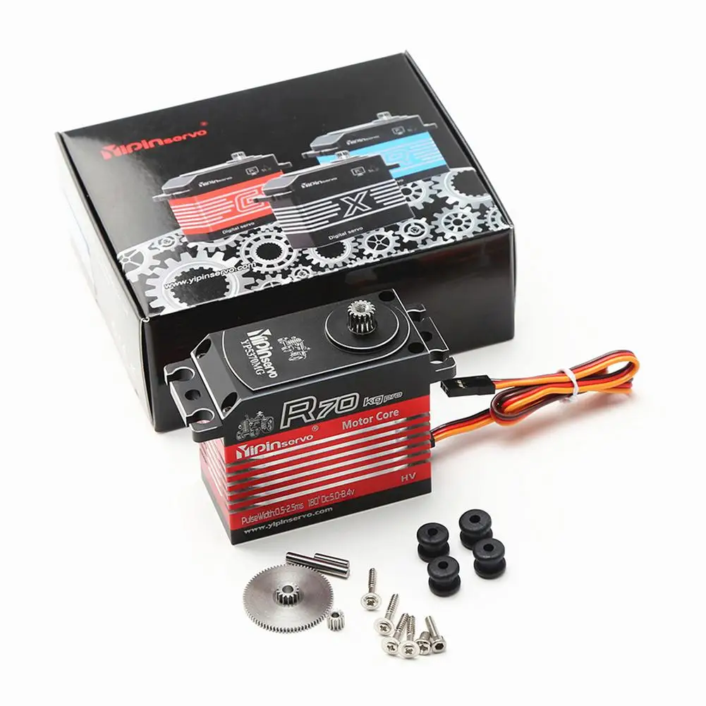 Цифровой сервопривод R70, 70 кг, с металлическим рычагом, для 1:5 Traxxas Arrma Kraton Baja, запчасти для радиоуправляемых автомобилей/робот/лодка/вертолет
Цифровой сервопривод R70, 70 кг, с металлическим рычагом, для 1:5 Traxxas Arrma Kraton Baja, запчасти для радиоуправляемых автомобилей/робот/лодка/вертолет