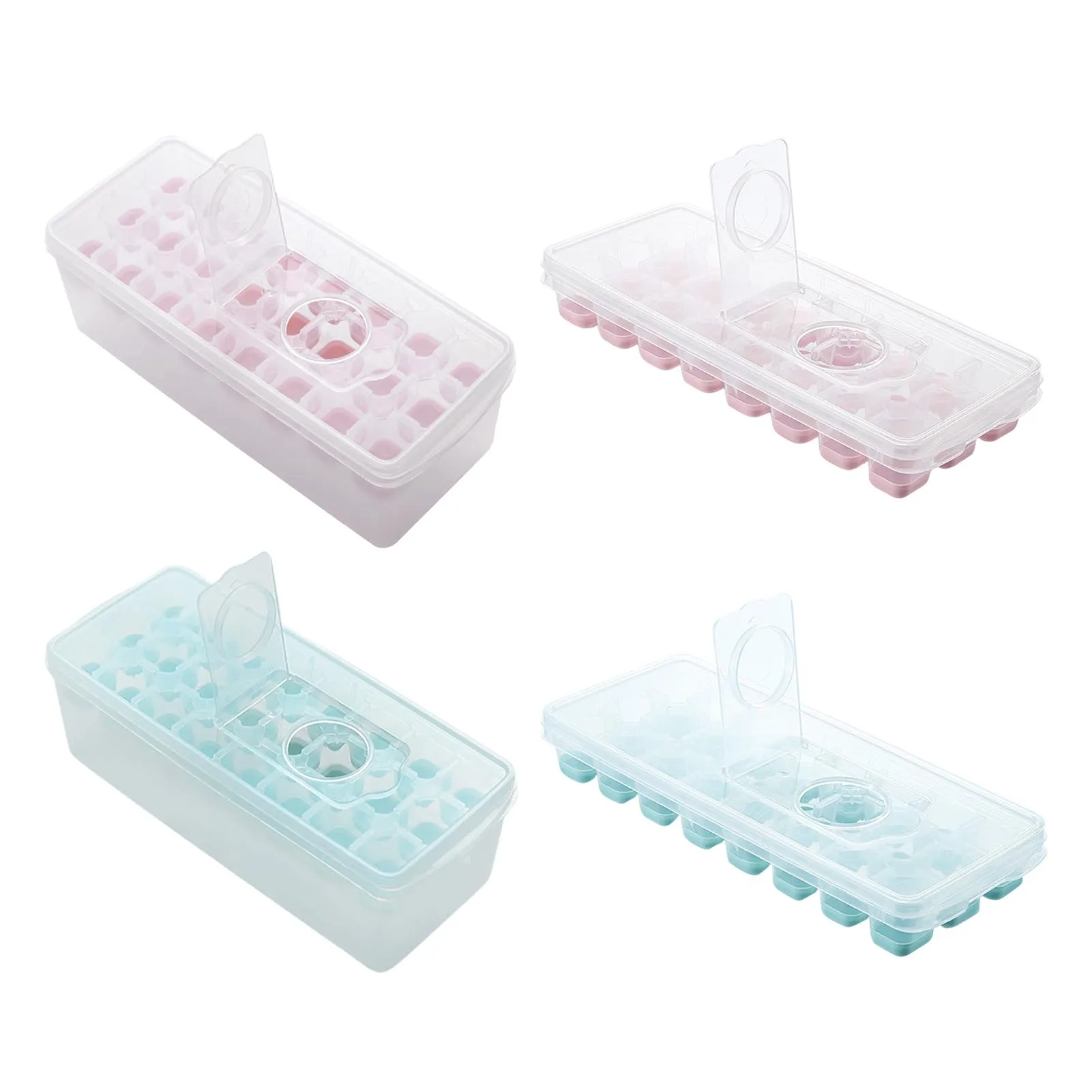 Ice Cube Tray With Lid Ice Storage Container Bin Box Holder Ice Box Container For Freezer Whiskey Cocktail Beer Coffee Juice
Ice Cube Tray With Lid Ice Storage Container Bin Box Holder Ice Box Container For Freezer Whiskey Cocktail Beer Coffee Juice