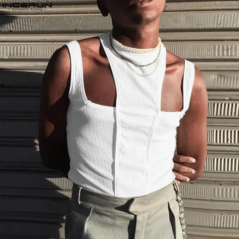 2023 Men Tank Tops Solid O-neck Sleeveless Hollow Out Streetwear Irregular Vests Summer Sexy Fashion Men Clothing INCERUN S-5XL
2023 Men Tank Tops Solid O-neck Sleeveless Hollow Out Streetwear Irregular Vests Summer Sexy Fashion Men Clothing INCERUN S-5XL