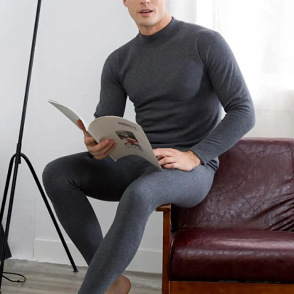 2Pcs/Set Chic Skinny Thermal Top Pants Ankle Length Male Plush Lining Solid Color Winter Basic Thermal Top Pants Coldproof
2Pcs/Set Chic Skinny Thermal Top Pants Ankle Length Male Plush Lining Solid Color Winter Basic Thermal Top Pants Coldproof