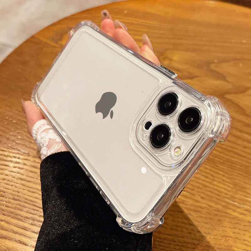 Luxury Shockproof Airbag Clear Phone Case For iPhone 11 12 13 14 Pro Max Mini XR X XS 7 8 Plus SE 2 3 Bumper Silicone Hard Cover
Luxury Shockproof Airbag Clear Phone Case For iPhone 11 12 13 14 Pro Max Mini XR X XS 7 8 Plus SE 2 3 Bumper Silicone Hard Cover
