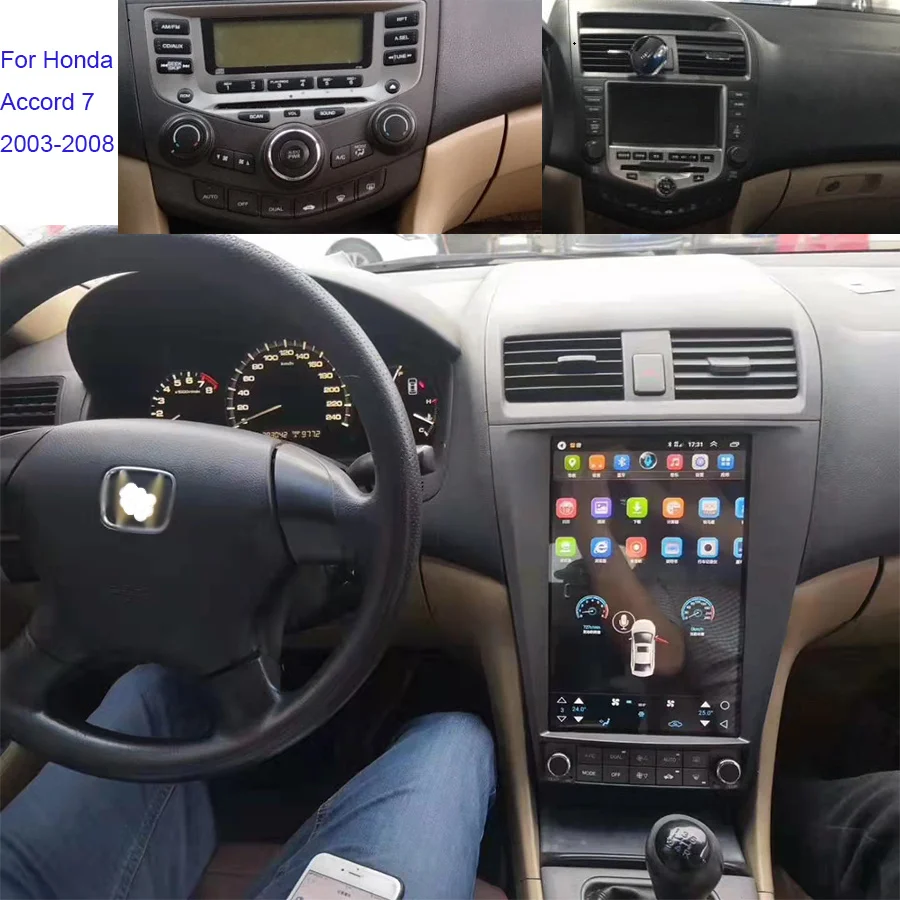 Беспроводной автомобильный мультимедийный видеоплеер с экраном Tesla и GPS для Honda Accord 7 2003-2008, 2din, радио, навигация, стерео
Беспроводной автомобильный мультимедийный видеоплеер с экраном Tesla и GPS для Honda Accord 7 2003-2008, 2din, радио, навигация, стерео