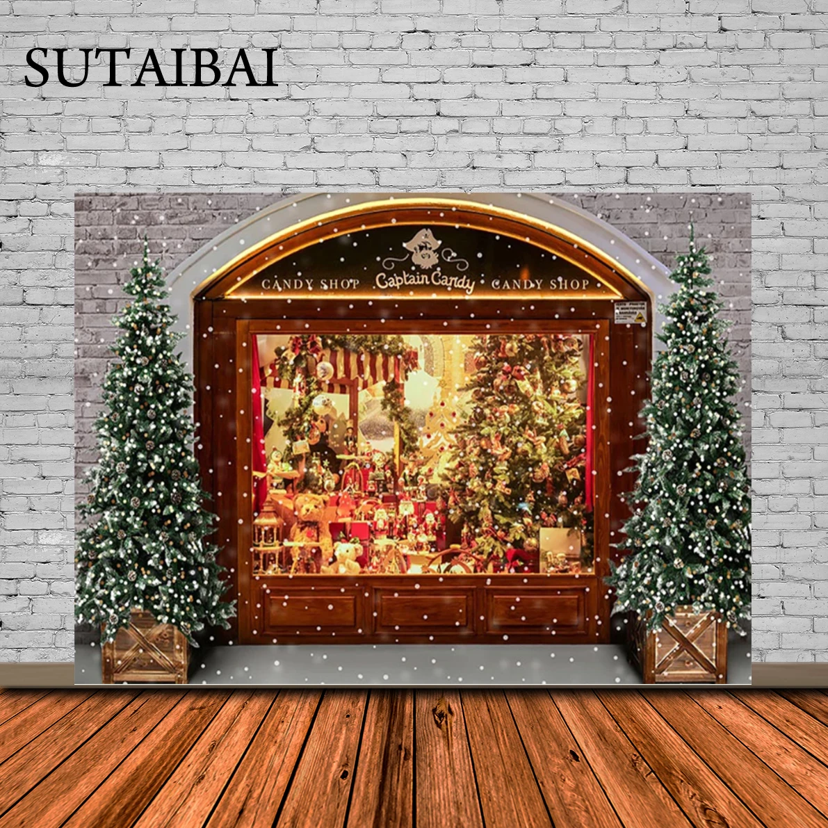 Candy Shop Christmas Backdrop for Photography Wood Windows Kids Children Portrait Photographic Background X-mas Tree Decoration
Candy Shop Christmas Backdrop for Photography Wood Windows Kids Children Portrait Photographic Background X-mas Tree Decoration