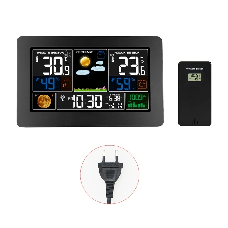 X37E Wall Clock Digital Weather Station Wireless Indoor Outdoor Thermometer Hygromete 
X37E Wall Clock Digital Weather Station Wireless Indoor Outdoor Thermometer Hygromete